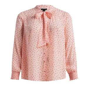 Torrid Pink Polka Dot Blouse